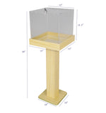 Wood Acrylic Large Floor Standing Tithing Box Offering Box Ballot Box Church Donation Box 14300