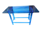 Blue Tinted Plexiglass Acrylic Church Communion Christian Table Desk 14309