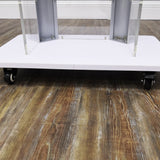 Clear Acrylic Plexiglass Podium Steel Sides Church Pulpit School Lectern Funeral 14310