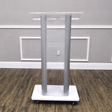 Clear Acrylic Plexiglass Podium Steel Sides Church Pulpit School Lectern Funeral 14310