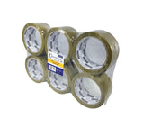 6 Rolls Brown Sealing Tape Carton Packing Box Tape 1.89"x55Y 2.0Mil 14422 6