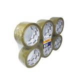 6 Rolls Brown Sealing Tape Carton Packing Box Tape 1.89"x55Y 2.0Mil 14422 6