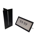 Metal Shelf Edge Price Tag Holder, Ticket Holder Metal - 12pk 1459