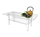 All Clear Coffee Table Plexiglass Frame Glass Tops 14695