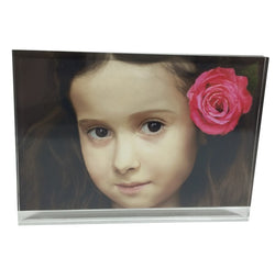 4x6" Clear Picture Frame 6x4" Photo Frame Free Stand Acrylic Plexiglass Photo Frame Logo Block Menu