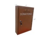 Aluminum Metal Durable Outdoor Donation Box Charity Box Fundraising Box Tithes and Offering Box
