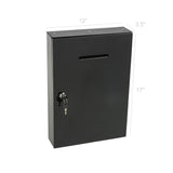 Metal Box Mail box Secure Collection Box Ticket Box,Easy Wall Mount Has Small Amount Of Rusting 14785