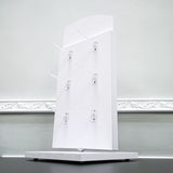 Countertop Display Hooks Spinner Rack White Sock Keychain Ornament Header 14795-new
