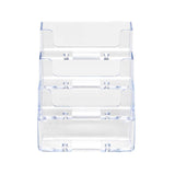 Four-tier-Business-Card-Holder-200-Capacity Clear Gift Card Holder Prepaid Card 14910