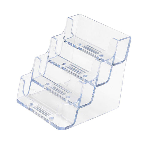 Four-tier-Business-Card-Holder-200-Capacity Clear Gift Card Holder Prepaid Card 14910