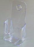 Leaflet Holder Tri-fold Literature Holder Clear Acrylic One Tier Wall Mountable 14911