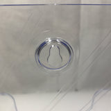 1 Tier Leaflet Holder Bi-fold 6" Literature Holder Clear Acrylic Wall Mountable 14913