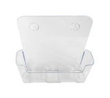 1 Tier Leaflet Holder 8.5x11" Literature Holder Clear Acrylic Wall Mountable 14915