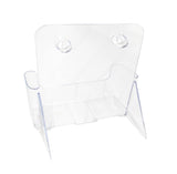 1 Tier Leaflet Holder 8.5x11" Literature Holder Clear Acrylic Wall Mountable 14915