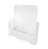 1 Tier Leaflet Holder 8.5x11" Literature Holder Clear Acrylic Wall Mountable 14915