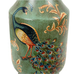FixtureDisplasy Porcelain Vase Peacock Decor Vase Vintage Look Vase China Vase Ceramic Vase 13" 15007