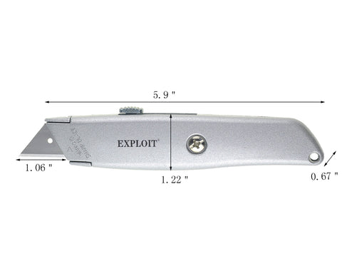 Pocket Knife Box Cutter Heavy Duty Retractable Utility Knife