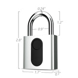 FixtureDisplays® Fingerprint Padlock, Bluetooth Lock APP Remote Access Unlock, Smart Padlock, Keyless Lock 15064 4PK