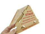 Do not stack sign 10x10x5.3" corrugated signage pallet no double stack cones pallet cone shaped sign