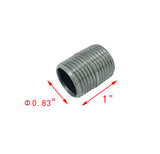 1/2" threaded male black pipe nipple tube fixture fitting plumbing nipple iron 15072-1PK
