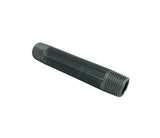 1/2" threaded male black pipe 4" long tube fixture fitting plumbing nipple iron