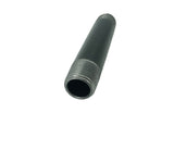 1/2" threaded male black pipe 4" long tube fixture fitting plumbing nipple iron