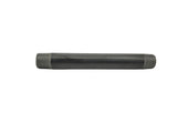 1/2" threaded male black pipe 6" long tube fixture fitting plumbing nipple iron