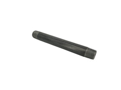 1/2" threaded male black pipe 6" long tube fixture fitting plumbing nipple iron