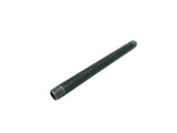 1/2" threaded male black pipe 10" long tube fixture fitting plumbing nipple iron