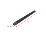 1/2" threaded male black pipe 10" long tube fixture fitting plumbing nipple iron