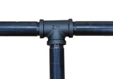 1/2" Tee Black Pipe Connector Rustic Industrial Vintage DIY Shelf Tube Parts
