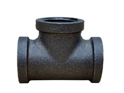 1/2" Tee Black Pipe Connector Rustic Industrial Vintage DIY Shelf Tube Parts