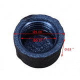 1/2" Cap Black Pipe Coupler Connector Rustic Industrial Vintage Shelf Tube Parts