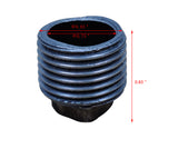 1/2" Plug Black Pipe Coupler Connector Rustic Industrial Vintage Shelf Tube Parts