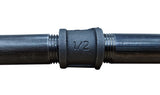 1/2" Tee Black Pipe Coupler Connector Rustic Industrial Vintage Shelf Tube Parts