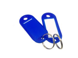 Lot of 100 Key ID Labels Tags with Key Ring Split Rings 15124