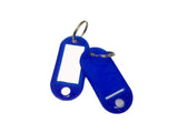 Lot of 100 Key ID Labels Tags with Key Ring Split Rings 15124