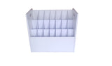 21 Slot (4X4.7") File Storage Organizer, Removable Inserts, Blueprint Architectural Plans Rolled Up