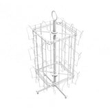 24 Pocket 5X7 Greeting Card Rack Post Card Birthday Christmas Holiday Display Rack Stand Countertop Tabletop Spinner Rack  15128-WHITE