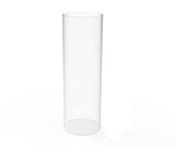 Clear Acrylic Tube 4” (nominal) Diameter (3.937" exact outside dim) x 12" Long, 5/64"(2mm) Wall Open Ended 15139-12"-4PK