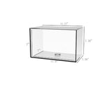 Acrylic Sports Display Case w/ Lift-Off Top, Removable Riser, Football Collection Case 15143