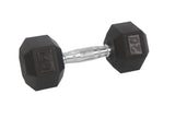 Rubber Dumbbell in Pair - with Metal Handles Pair of 2 20 lbs Dumbell 15189
