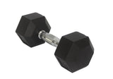 Rubber Dumbbell in Pair - with Metal Handles Pair of 2 20 lbs Dumbell 15189