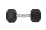 Rubber Dumbbell in Pair - with Metal Handles Pair of 2 20 lbs Dumbell 15189
