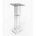 Clear Podium Plexiglass Lecturn Transparent Church Pulpit Event Wedding Debate Speech School Trini 15411