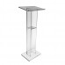 Clear Podium Plexiglass Lecturn Transparent Church Pulpit Event Wedding Debate Speech School Trini 15411