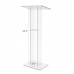 Clear Podium Plexiglass Lecturn Transparent Church Pulpit Event Wedding Debate Speech School Trini 15411