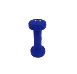Women's Neoprene Coated Dumbbell  Workout Weight 4LBS BLUE Color