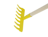 Kids Garden Tool Toy 7 Tooth Rake 28" Long Reduced Size Wood Handle Metal Head 15210-7-Tooth-Rake