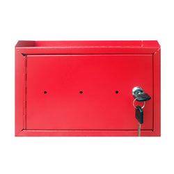 Wallmount Cash Box Desktop Donation Box Mail Suggestion Collection FundrasingBox 15211-RED-NEW